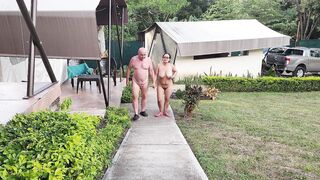 MY HOTTEST DAY IN NUDIST CAMP WITH ADAMANDEVE AND LUPO - 2 image