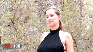 Amazing natural boobs, cute teen hardcore sex in the woods - 1 image