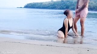Pinay scandal Amateur Public sex in Beach - 4 image