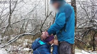 Public Blowjob And Cum Swallow Near The Mountain River - 15 image