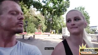 Public busty mature fucked outdoor on 1st amateur sex date - 2 image