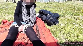208 Pussy Flash - Stepmom Caught by Stepson at A Park Masturbating in Front of Everyone - Misscreamy - 2 image