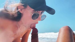 Me- Teen Girl on a Wild Nudist Beach Jerks off, Sucks Dick, Shows Legs Public Outdoor, Blowjob - 11 image