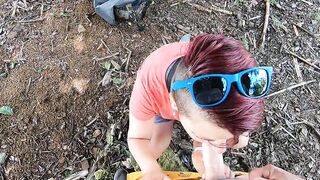 Quick outdoor blowjob at an abandoned house - 8 image