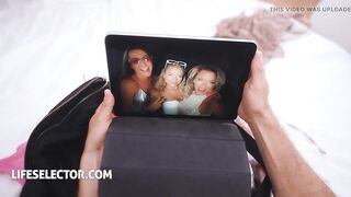 Lifeselector - Horny foursome with con artists Alexis Crystal, Alexa Flexy and Shalina Devine - 8 image