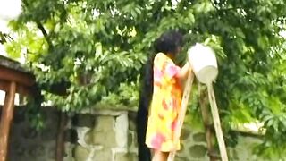 Sexy German MILF getting her holes pounded outdoors - 2 image