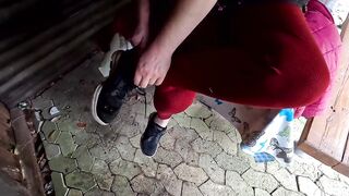 Spanking sheath in the barbecue hut - 15 image