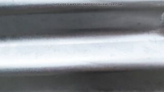 Pervert Tapes Through Hole Outdoor Dressing Room - 8 image