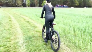 The hottest bike ride ever! Pissed on and fucked hard in the ass...! Daynia - 3 image