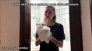 Annika PREGNANT - daily routine with outdoor and indoor fucking and cumshot in the mouth. Dialogue in Italian - 3 image