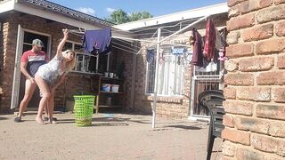 Wife fucking neigbor outdoor fucking - 11 image