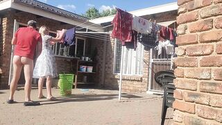 Wife fucking neigbor outdoor fucking - 6 image