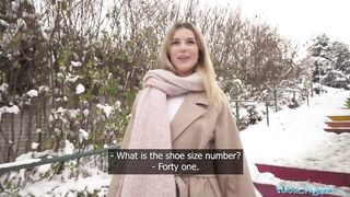 Public Agent Cute blonde outdoor POV blowjob hardcore sex in secret location big dick tight pussy - 3 image