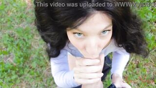 Influencer Running from a Bear Sucks my Dick to Rescue Her - 9 image