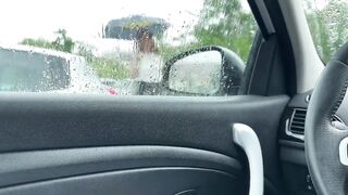 I fuck a MILF in a parking lot and she swallows my cum - 2 image