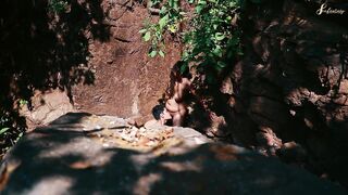 Horny Couple Openly Outdoor Fuck in the Indian Forest - 8 image
