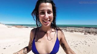 Real Backpacker GF Fucked In Australian Public Beach Paradise! - 8 image