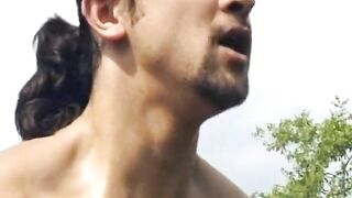 A busty German blonde gets a great fuck lesson outdoors - 15 image