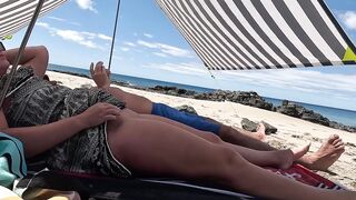 seduced stepdad while we were together on the public beach - 5 image