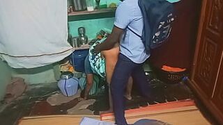 Indian student with aunty sex in home - 1 image