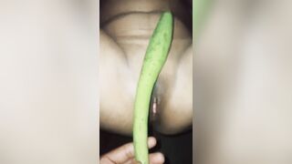 Put 10 inch in pussy and removed the wee