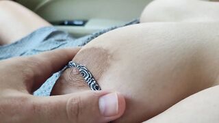 Touching Beautiful Babe with Big Natural Boobs and Wet Hot Pussy - 7 image