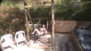 Red head milf masturbate in outdoor - 10 image