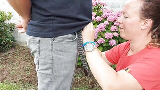 Blowjob in the Garden After a Hard Day - 2 image