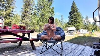 VERY RISKY MASTURBATION AT THE CAMPGROUND. Almost caught by the ranger - 11 image