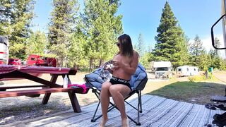VERY RISKY MASTURBATION AT THE CAMPGROUND. Almost caught by the ranger - 5 image