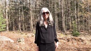 Sub Sarah Ordered to Masturbate in the Woods - 2 image