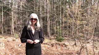 Sub Sarah Ordered to Masturbate in the Woods - 3 image