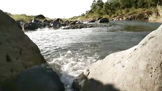 Asian best outdoor sex in the mountain lucky Guy  - 5 image