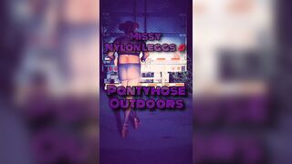 Missy Nylon Leggs - Pantyhose Outdoor - 1 image