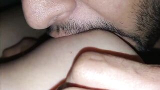 My stepsis invited me for hard fucking when she was period time - 5 image