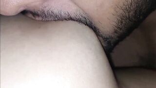 My stepsis invited me for hard fucking when she was period time - 6 image