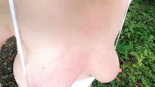 Naked hiking through the woods and getting slapped - 14 image