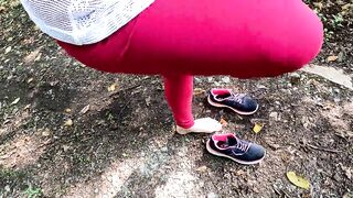 Naked hiking through the woods and getting slapped - 2 image