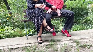 Curvy mother in law gets my cum outdoors - 13 image