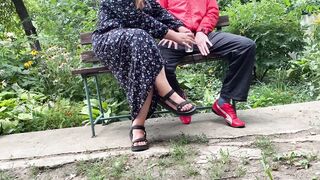 Curvy mother in law gets my cum outdoors - 15 image