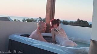 Hot tub sunrise blowjob - 2 image