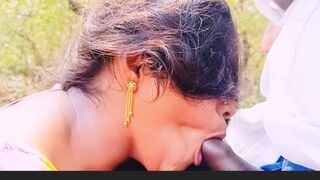 Telugu Silk outdoor blowlob fucking with boy friend telugu dirty talks. - 1 image