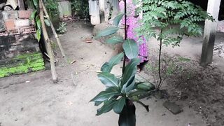 I see my aunty cleaning the yard, I hugged her and started fucking - 2 image