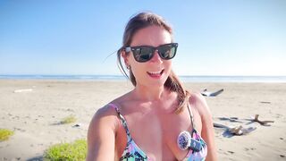 Masturbation in a public beach in Canada - 4 image