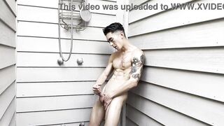 Hot Asian Twink Cody Seiya Jerks Off Outdoors