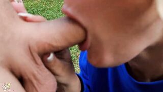 Teen wears NO PANTIES outdoors under the miniskirt and gets inseminated in the woods! JuicyAmateur - 11 image