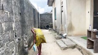 SEX IN THE COMPOUND: OUTDOOR SEX WITH MY SLIM STEP SISTER. - 2 image