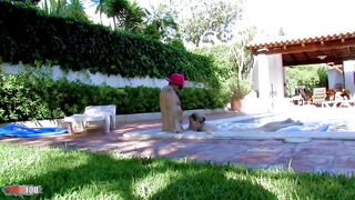 Fucking by the Pool with Skinny Blonde French MILF - 6 image
