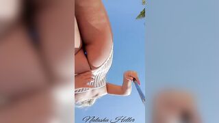 Transparent dress without underwear - 12 image