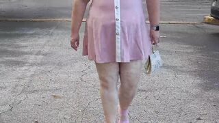 Fat ass plump white bbw doctor step in car and caught by stranger in public masturbation, flashing playing pussy - Xhamster - 2 image